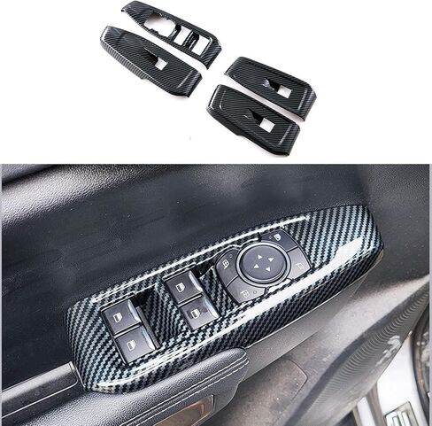 Front Side Air Condition Vent Outlet Cover Trims, Right/Left Protective Air Vent Outlet Cover, Compatible with Ford Ranger 2023 2024, Interior Accessories Trim Cover ABS in Kuwait