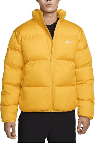 Nike Sportswear Club Men's Puffer Jacket (University Gold/White, FB7368-739) in Saudi Arabia