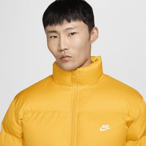 Nike Sportswear Club Men's Puffer Jacket (University Gold/White, FB7368-739) in Saudi Arabia