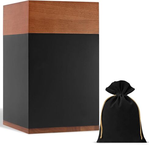 Small Timeless Walnut Wood Urn for Ashes Adult Male & Female – Handcrafted Cremation Urn for Human Ashes – Keepsake Box & Memorial Keepsake - Urns for Women & Men – Pet Urns for Dogs in Saudi Arabia