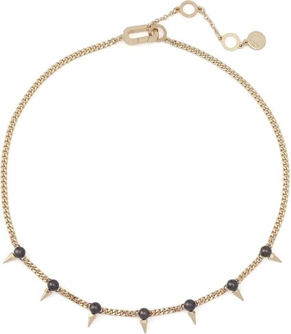 AllSaints Jewelry Women's Pearl Spike Bib Necklace in Saudi Arabia