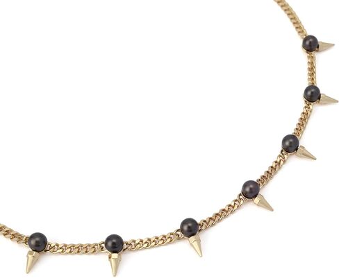 AllSaints Jewelry Women's Pearl Spike Bib Necklace in Saudi Arabia