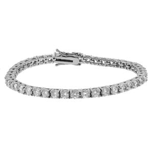 ANTI-TARNISH Stainless Steel 1 Row Tennis Necklace Choker Chain Lab Created Diamonds 4MM 1 Row Solitaires Necklace 16-24 inches Bracelet 6.5-9 inches