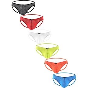 IKINGSKY Men's Breathable Jock Straps Sexy Low Rise Thong Panties