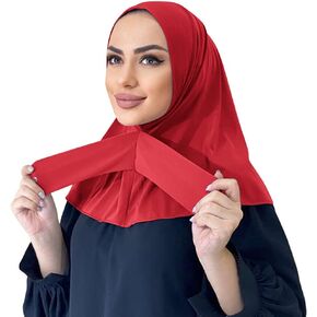 OBEEII Modal Hijab for Women Stretchable Full Cover Shawl Cap Full Neck Scarf Turbans Prayer Scarf Wrap Scarves