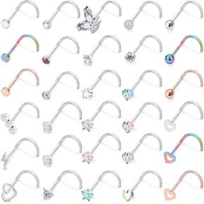 Tkzndnm Nose Studs Nose Rings Nose Piercings Nose Ring Nose Piercing Jewelry Nose Rings For Women Nose Stud Nose Rings Studs Nose Piercing Surgical Steel Nose Ring Nose Studs For Women 20g Nose Ring