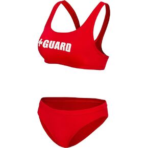 Guard Wide Strap Swimsuit 2 Piece