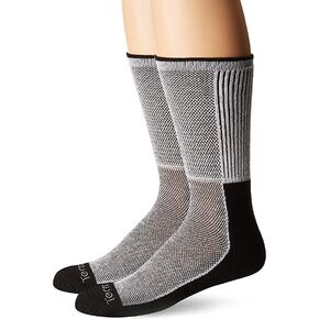 Terramar All Season Cool Dry Pro Max Crew Socks for Everyday (2 Pack)