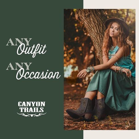 Western Boots for Women - Ankle Style Cowgirl Boots - Arlene - Comfortable Women Cowboy Boots for Women & Teen Girls - Women Cowgirl Boot in Saudi Arabia