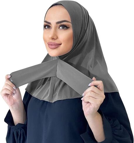 OBEEII Modal Hijab for Women Stretchable Full Cover Shawl Cap Full Neck Scarf Turbans Prayer Scarf Wrap Scarves in Saudi Arabia