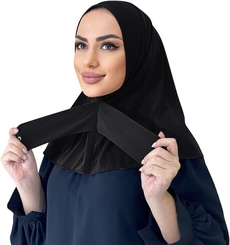 OBEEII Modal Hijab for Women Stretchable Full Cover Shawl Cap Full Neck Scarf Turbans Prayer Scarf Wrap Scarves in Saudi Arabia
