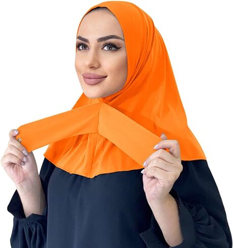 OBEEII Modal Hijab for Women Stretchable Full Cover Shawl Cap Full Neck Scarf Turbans Prayer Scarf Wrap Scarves in Saudi Arabia