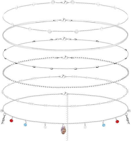 Subiceto 18K مطلية بالذهب الخصر سلاسل الجسم سلاسل للنساء بيكيني للشاطئ البطن سلاسل للخصر الصيف مجوهرات للجسم قابل للتعديل in Kuwait