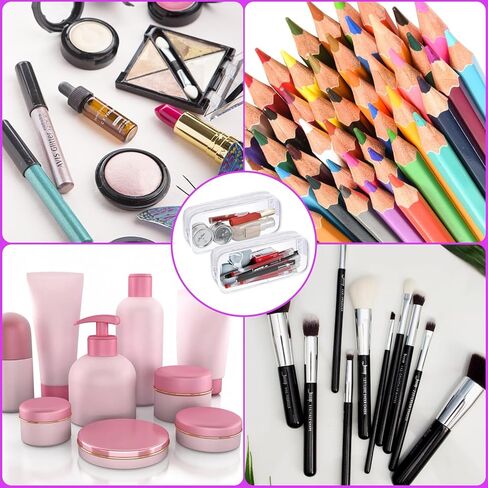 Supkiir 30 Pcs Clear Makeup Color Pouch with Zipper Travel Toiletries Bag Multifunctional Bag for Home Office Travel Storage in Kuwait