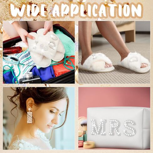 Funnysoft 5 Pcs Bride Gift Set Includes I Do Bride Slide Slippers Mrs Cosmetic Bag White Hair Claw Clip Earrings Hair Scrunchies for Women Bridal Shower Bachelorette Wedding Party Decorations in Saudi Arabia
