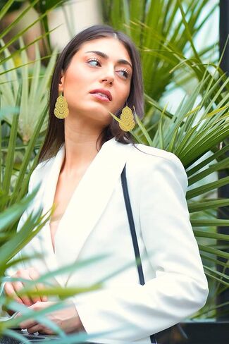 مجموعة من 12 زوج من الاقراط المتدلية الملونة المجوفة خفيفة الوزن، اقراط متدلية بنمط بوهيمي بوهو لا تسبب الحساسية للنساء عصرية ومعدنية بدون احجار كريمة, معدن, لا أحجار كريمة in Kuwait