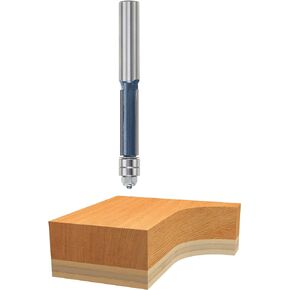 BOSCH 85602M 1/2 In. x 1-1/2 In. Carbide Tipped 3-Flute Templet Trim Bit