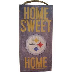 Fan Creations Pittsburgh Steelers 6" x 12" Home Sweet Home Wood Sign