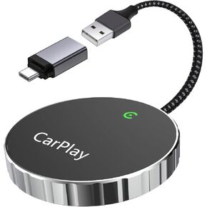 Casoda Newest Wireless CarPlay Adapter for Factory Wired Apple CarPlay Cars, Stable and Fast Connection Never Drop, Works with Almost All car Models in Kuwait