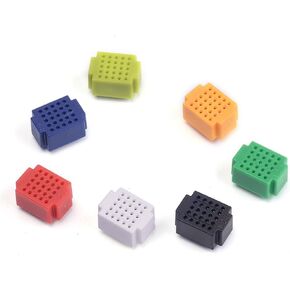 Cylewet 25 Tie Points Mini Solderless Bread Board PCB Circuit Board for Arduino 2 x 1.5cm (Pack of 7) CYT1029