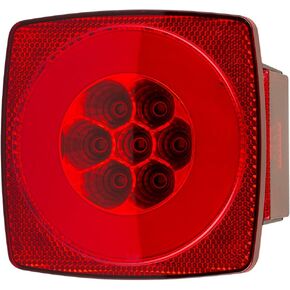 Lumitronics Trailer HALO LED Under 80" Combination Tail Light - Stop, Turn, Tail, Rear Reflex, Side Marker, and Side Reflex (Pair)