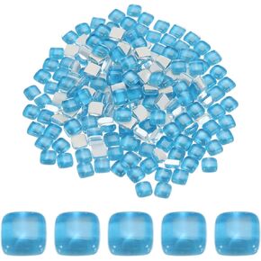 MECCANIXITY 200g Irregular Crystal Glass Mosaic Tiles Tiny Glass Mosaic Tiles Bulk for Craft DIY Hobbies Art Project White