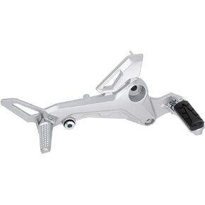 Mokuo Motorcycle Left Side Footpegs Pedal Footrest Assembly in Aluminum Alloy Compatible with Honda Grom Msx125 SF 2017-2020 Parts, Left Side