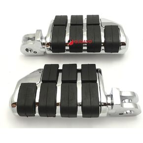Motorcycle chrome Foot Pegs Compatible with HONDA VF750 MAGNA SHADOW VT1100 SHADOW SPIRIT/SABRE/SABRE FURY/VT 1300 CX VTX1800 C/F use for rear/front Foot Pedal driver/passenger