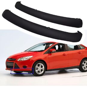 SEBLAFF 2 PCS Left Right Front Bumper Spoiler Lip Air Chin Splitter Replacement for 2012 2013 2014 Focus Sedan/Hatchback FO1095244C CP9Z17626A CP9Z17626B