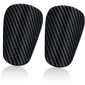 2pcs Mini Shin Guards, 3.15x1.97 Inch Stripe Miniature Soccer Shin Guards Football Small Shin Pads Protective Equipment Tiny Shin Guards for Adults Kids Teens Boys Girls