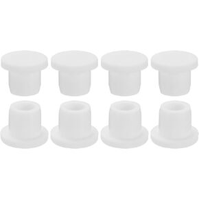 MECCANIXITY Silicone Rubber Hole Plug Soft Flexible Stopper for 10-11mm Hole White 8 Pieces