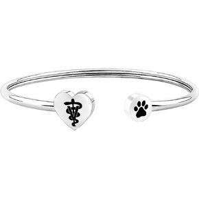 AKTAP Veterinarian Bracelet Jewelry for Vet Student Vet Tech 2020 Graduation Gift for Animal Lovers Pet Owner Gift (Veterinarian Bracelet)