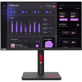 Lenovo ThinkVision T24i-30 24" Class Full HD LCD Monitor - 16:9 - Raven Black