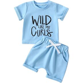 Baby Girl Clothes Summer 3 6 9 12 18 24 Months Outfit Short Sleeve T-Shirts Tops 2Pcs Newborn infant Shorts Set in Saudi Arabia