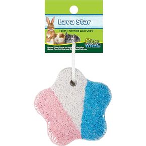 Ware Mineral Essentials Lava Star Animal Chew Stone, 3.5", White