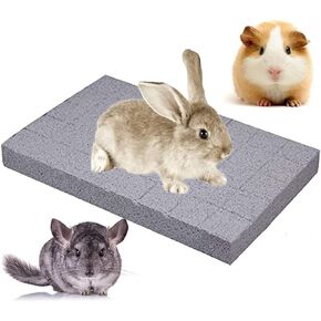Litewood Hamster Chew Toy Pets Grinding Teeth and Claws Lava Pumice Stone Rabbit Foot Pad for Guinea Pig Ferret Hedgehog Gerbil Bunny Rat Cage Accessories (A)
