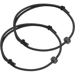 2Pcs Bracelet Car Window Breaker,Car Glass Breaker Wrist Strap with Tungsten Carbide Bead,Car Emergency Escape Tool,Car Safety Bracelet Tempered Glass Breaker Rescue Tool,Portable Vehicle Rapid Escape