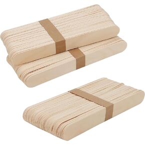 SOUJAP 300 PCS 8 Inch Wooden Craft Sticks, 20cm Jumbo Natural Wood Popsicle Sticks, Wood Tongue Depressor for Crafts, Ice Cream