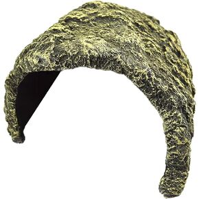 OMEM Resin Reptile Hideout: Extra Large Simulation Rock Cave for Ball Pythons, Lizards, Large Reptile Evasion -Aquarium Turtle Fish Tank Landscaping