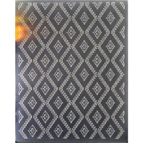 Kwan Crafts Diamond Plastic Embossing Folders for Card Making Scrapbooking and Other Paper Crafts, 12.1x15.2cm