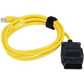 Giochem Enet OBD2 RJ45 Cable,Ethernet 6.6ft/2M Cable RJ45 ethernet Connector Tools to OBDII Interface Cable Car Diagnostic Coding F-Series