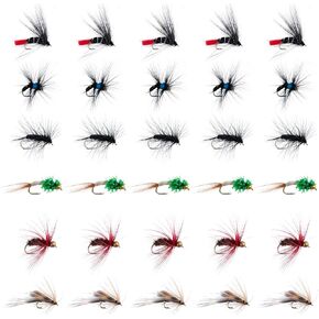 Goture Fly Fishing Flies Kit, 30pcs Dry Flies Wet Flies Streamers Nymphs for Fly Fishing, Trout Flies Fly Lures, Fly Fishing Assortment Kit for Bass Trout Steelhead Salmon, Fishing Gifts for Men