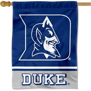 Duke Blue Devils Wordmark Logo House Flag Banner