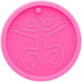 Shiny Glossy Making Keychain Polymer Clay Mold Necklace Epoxy Jewellery Silicone Mold Resin Crafting molds for Keychains Mold