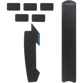 Kigauru Bicycle Frame Protective Sticker PU Frame Protection Tape Carbon Fiber Pattern Paint Protection Stickers Anti-Scratch and Anti-Bump Bike Frame Cable Protection Decorative Bike Frame Wrap