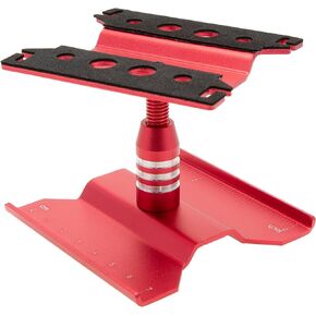 MEUS RACING RC Car Work Stand محطة إصلاح 360 درجة دوران رفع أقل مع صينية لولبية لـ 1/10 1/12 1/16 مقياس RC الزاحف Traxxas TRX4M محوري SCX24 FCX24 Arrma Redcat Losi (أسود)
