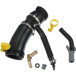 X AUTOHAUX 1 Set Thermostat Tube Throttle Body Heater Outlet Hose NO. LR049990/LR045239 for Land Rover Range Rover Discovery Defender Engine Coolant Hose Radiator Coolant Hose Water Pipe
