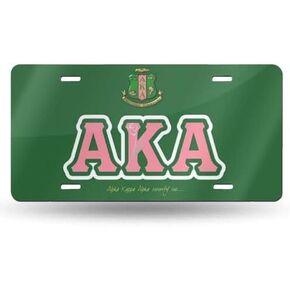 Sorority Gifts 12 X 6 Inch Decorative Car Front License Plate Aluminum Novelty License Plate Auto Car Truck SUV Vehicle Universal-Fit Society Gifts