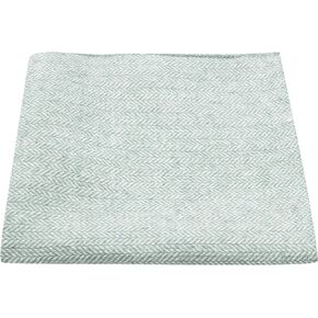King & Priory Mint Green Herringbone Pocket Square, Handkerchief