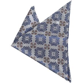 منديل دان سميث مطبوع عليه زهور للرجال من نسيج حريري من الألياف الدقيقة، منديل رمادي للعشاء للفتيات الصغيرات DEE7B23G رمادي فاتح، أزرق داكن in Kuwait